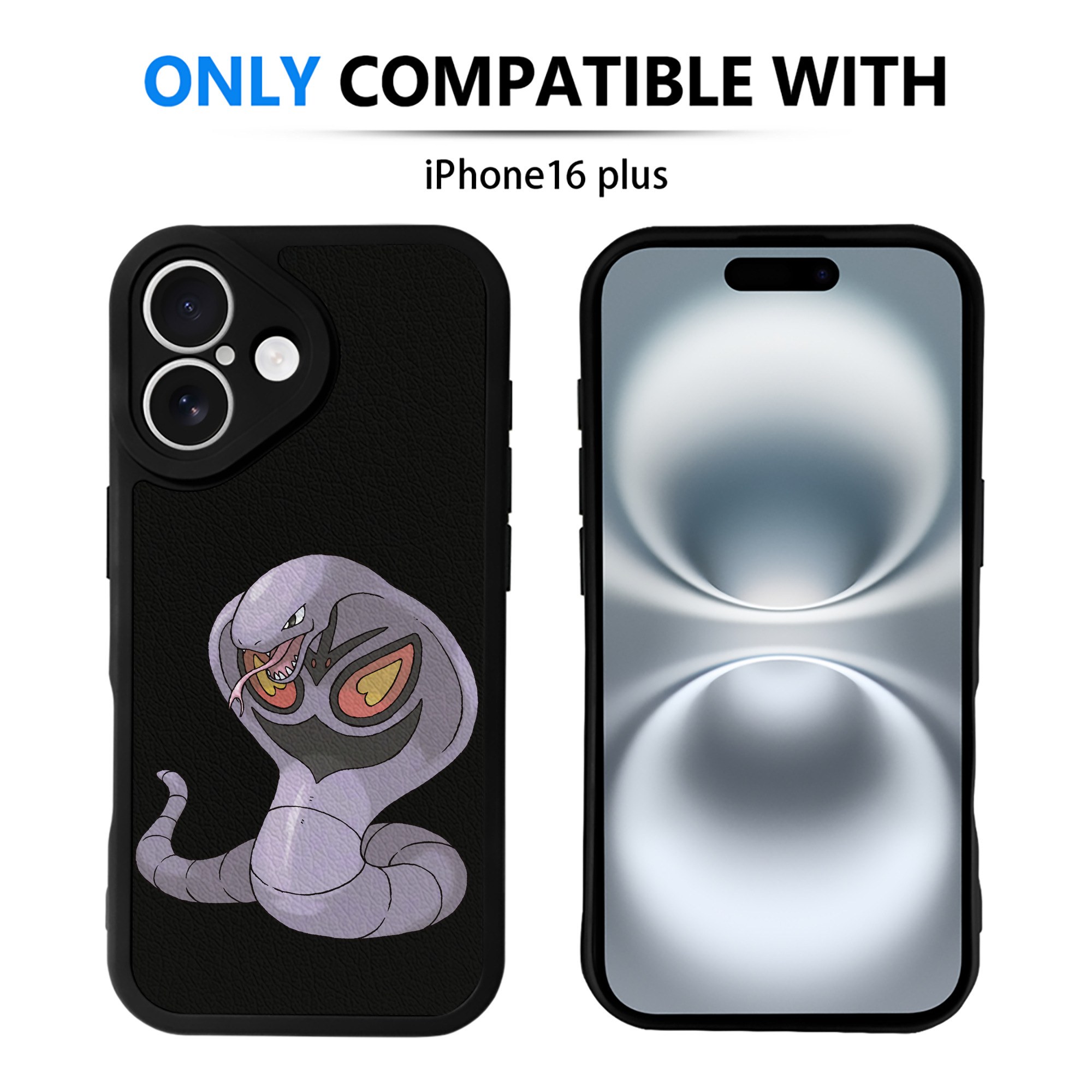 （画像用） ポケットモンスター Pokémon 【iPhone 16シリーズ対応】シリコンスマホケース（レザー調） 材質：シリコン